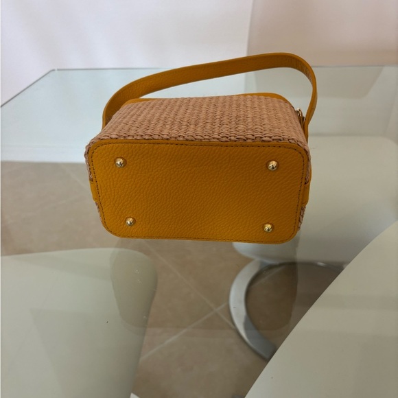 Leather RAFA Yellow Women's Handbag - Picture 4 of 6
